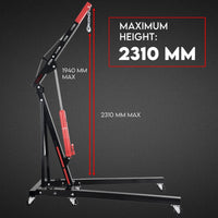 2 Ton Hydraulic Engine Crane Folding Hoist Stand Mobile Garage Workshop Tools Kings Warehouse