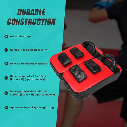 2 x Thai Boxing Punch Focus Pad Mitts Training Hit Strike Shield Sports & Fitness Kings Warehouse