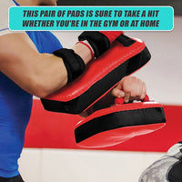 2 x Thai Boxing Punch Focus Pad Mitts Training Hit Strike Shield Sports & Fitness Kings Warehouse