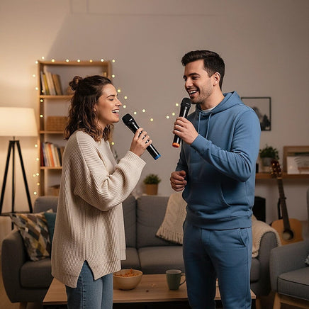 2 x Wireless Microphone Handheld Cordless Professional Mic Karaoke Receiver Audio & Video Kings Warehouse