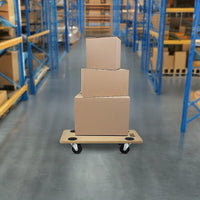 200kg Heavy Duty Hand Dolly Furniture Wooden Trolley Cart Moving Platform Mover Tools Kings Warehouse