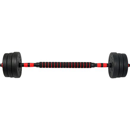 20kg Adjustable Rubber Dumbbell Set Barbell Home GYM Exercise Weights Sports & Fitness Kings Warehouse