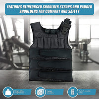 20Kg Adjustable Weighted Training Vest Sports & Fitness Kings Warehouse