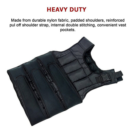 20Kg Adjustable Weighted Training Vest Sports & Fitness Kings Warehouse