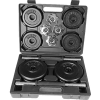 20kg Black Dumbbell Set with Carrying Case Sports & Fitness Kings Warehouse