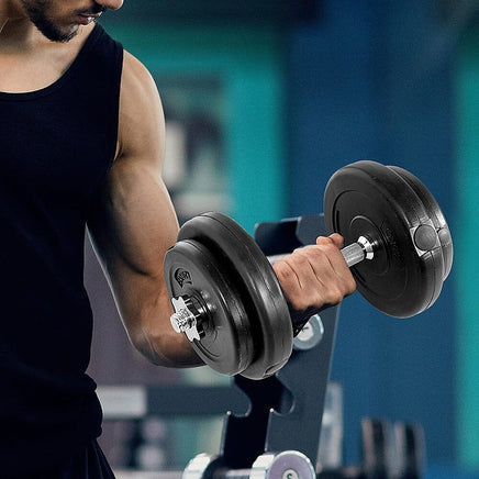 20KG Dumbbell Adjustable Weight Set Sports & Fitness Kings Warehouse