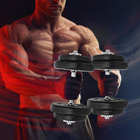20KG Dumbbell Adjustable Weight Set Sports & Fitness Kings Warehouse