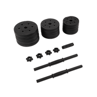 20kg Dumbbell Set Home Gym Fitness Exercise Weights Bar Plate Sports & Fitness Kings Warehouse