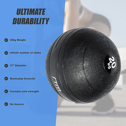 20kg Slam Ball No Bounce Crossfit Fitness MMA Boxing BootCamp Sports & Fitness Kings Warehouse