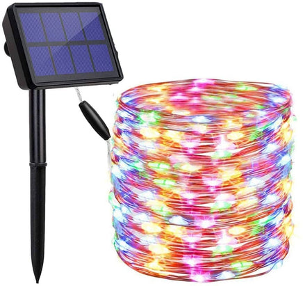 20m 200 LED Solar Powered Outdoor Lights with 8 Lighting Modes and Waterproof for Home,Garden and Decoration Kings Warehouse