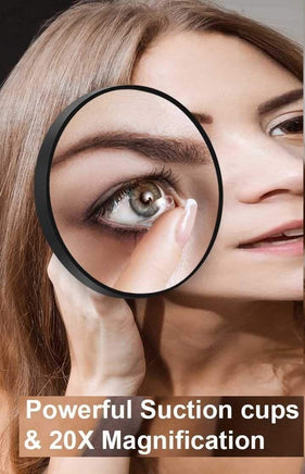 20X Magnifying Mirror and Eyebrow Tweezers Kit for Travel Kings Warehouse