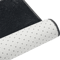 230x200cm Floor Rugs Large Shaggy Rug Area Carpet Bedroom Living Room Mat - Black Home & Garden Kings Warehouse