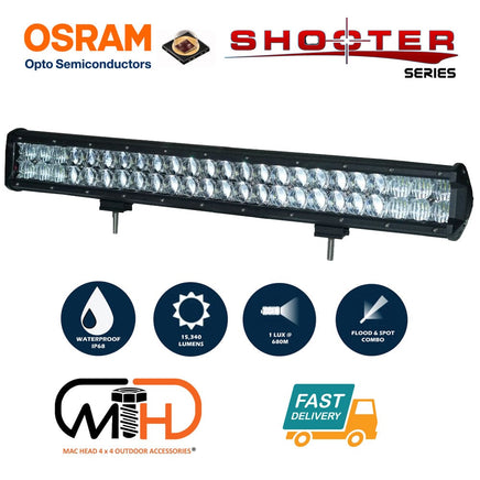 23inch Osram LED Light Bar 5D 144w Sopt Flood Combo Beam Work Driving Lamp 4wd Kings Warehouse
