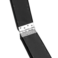 2.4m (8FT) Gymnastics Folding Balance Beam Black Synthetic Suede Sports & Fitness Kings Warehouse