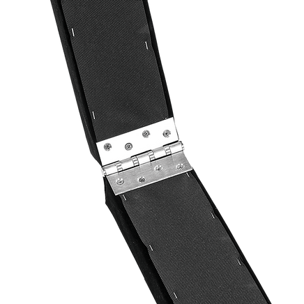 2.4m (8FT) Gymnastics Folding Balance Beam Black Synthetic Suede Sports & Fitness Kings Warehouse