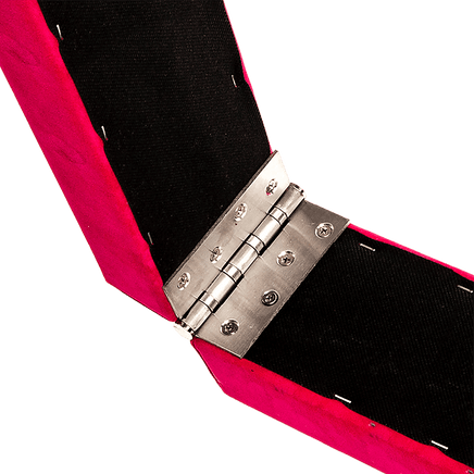 2.4m (8FT) Gymnastics Folding Balance Beam Pink Synthetic Suede Sports & Fitness Kings Warehouse