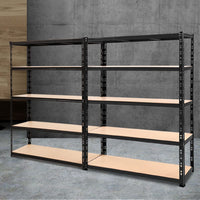2.4MX1.8M Garage Shelving Warehouse Rack Pallet Racking Storage Steel Black Spring Savings: Outdoor Living Kings Warehouse