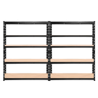 2.4MX1.8M Garage Shelving Warehouse Rack Pallet Racking Storage Steel Black Spring Savings: Outdoor Living Kings Warehouse