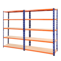2.4MX1.8M Garage Shelving Warehouse Rack Pallet Racking Storage Steel Orange&Blue Spring Savings: Outdoor Living Kings Warehouse