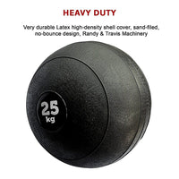 25kg Slam Ball No Bounce Crossfit Fitness MMA Boxing BootCamp Sports & Fitness Kings Warehouse