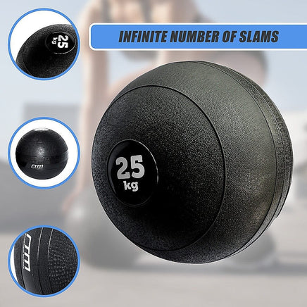25kg Slam Ball No Bounce Crossfit Fitness MMA Boxing BootCamp Sports & Fitness Kings Warehouse