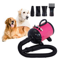 2800W Dog Dryer High Velocity Pet Dog Pet Blow Dryer Adjustable Speed 4 Nozzles Pet Care Kings Warehouse