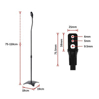 2pcs Speaker Stands Stand Rear Surround Sound Satellite Speakers Adjustable Audio & Video Kings Warehouse