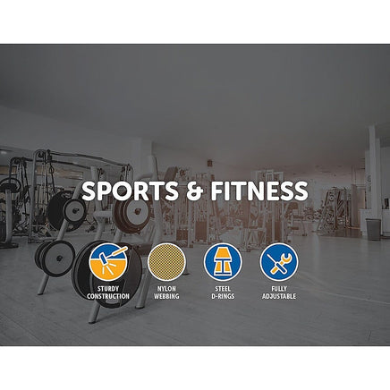 2x Adjustable Nylon Handles Sports & Fitness Kings Warehouse