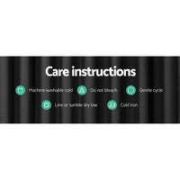 2X Blockout Curtains Blackout Window Curtain Eyelet 180x213cm Black Kings Warehouse