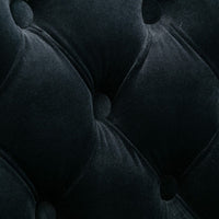 2x Height Adjustable Swivel Bar Stool Velvet Nailhead Barstool with Footrest Furniture Kings Warehouse