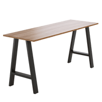 2x Rustic Dining Table Legs Steel Industrial Vintage 71cm - Black Home & Garden Kings Warehouse