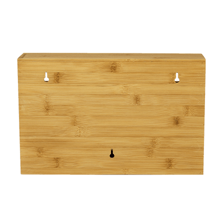 3 Grids Bamboo Food Wrap Dispenser Cutter Foil Cling Film Storage Holder Box Kitchen Home & Garden Kings Warehouse