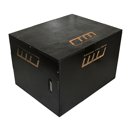 3 IN 1 Black Wood Plyo Games Plyometric Jump Box Sports & Fitness Kings Warehouse