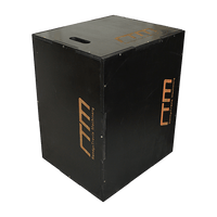 3 IN 1 Black Wood Plyo Games Plyometric Jump Box Sports & Fitness Kings Warehouse