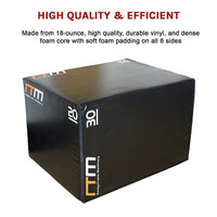 3 IN 1 Foam Plyo Games Plyometric Jump Box Kings Warehouse