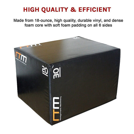 3 IN 1 Foam Plyo Games Plyometric Jump Box Kings Warehouse