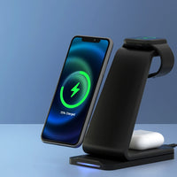 3 in 1 Wireless Charger Dock 15W Fast Charging Stand Kings Warehouse 