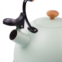 3 Liter Tea Whistling Kettle Stainless Steel Modern Whistling Tea Pot for Stovetop Kings Warehouse