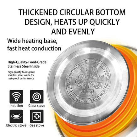 3 Liter Tea Whistling Kettle Stainless Steel Modern Whistling Tea Pot for Stovetop Kings Warehouse