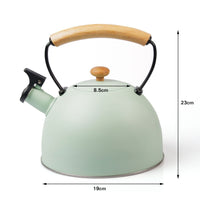 3 Liter Tea Whistling Kettle Stainless Steel Modern Whistling Tea Pot for Stovetop Kings Warehouse