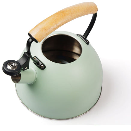 3 Liter Tea Whistling Kettle Stainless Steel Modern Whistling Tea Pot for Stovetop Kings Warehouse