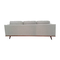 3 Seater Sofa Beige Fabric Modern Lounge Set for Living Room Couch with Wooden Frame Furniture Kings Warehouse