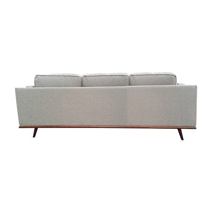 3 Seater Sofa Beige Fabric Modern Lounge Set for Living Room Couch with Wooden Frame Furniture Kings Warehouse