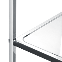 3 Tiers Food Trolley Cart Stainless Steel Utility Kitchen Dining Service Home & Garden KingsWarehouse