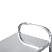 3 Tiers Food Trolley Cart Stainless Steel Utility Kitchen Dining Service Home & Garden KingsWarehouse