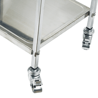 3 Tiers Food Trolley Cart Stainless Steel Utility Kitchen Dining Service Home & Garden KingsWarehouse