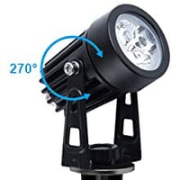 3 x LED Spotlights Powered Solar Garden Lights Outdoor Waterproof (Warm White) Kings Warehouse