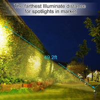 3 x LED Spotlights Powered Solar Garden Lights Outdoor Waterproof (Warm White) Kings Warehouse