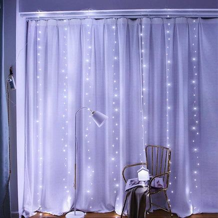 300 LEDs Window Curtain Fairy Lights 8 Modes and Remote Control for Bedroom (Cool White, 300 x 300cm) Kings Warehouse