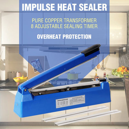 300mm Impulse Heat Sealer Sealing SAA Machine Electric Plastic Poly Bag Kings Warehouse